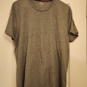 Hollister Men's XL Heather Gray Short Sleeve Tee